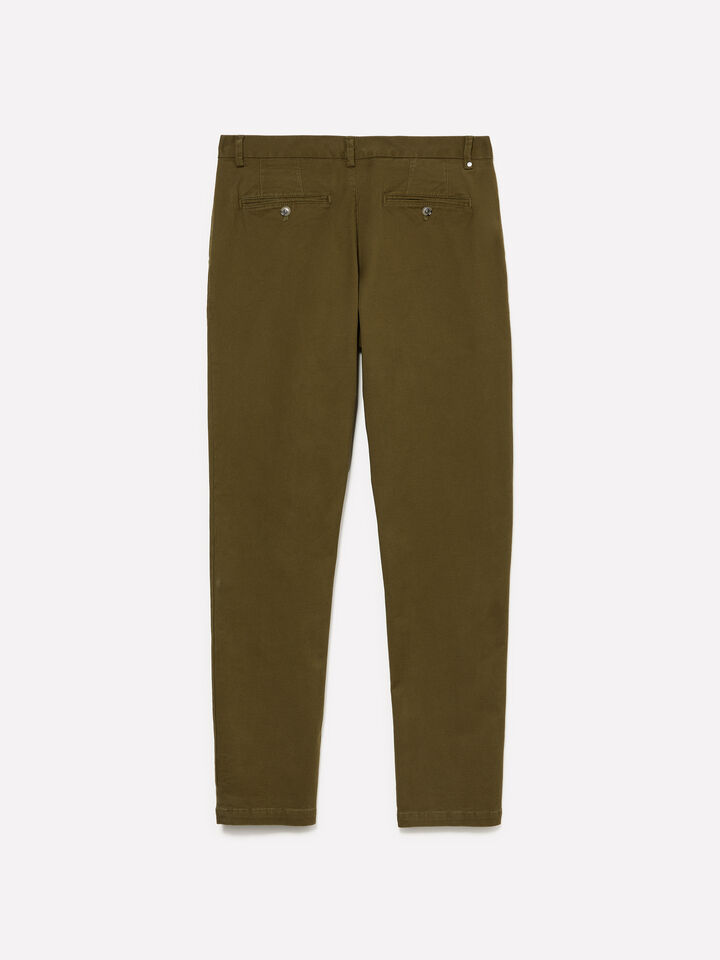 Olivgrüne Chinohose - chino hosen für herren - Olivgrün | Sisley image number 2